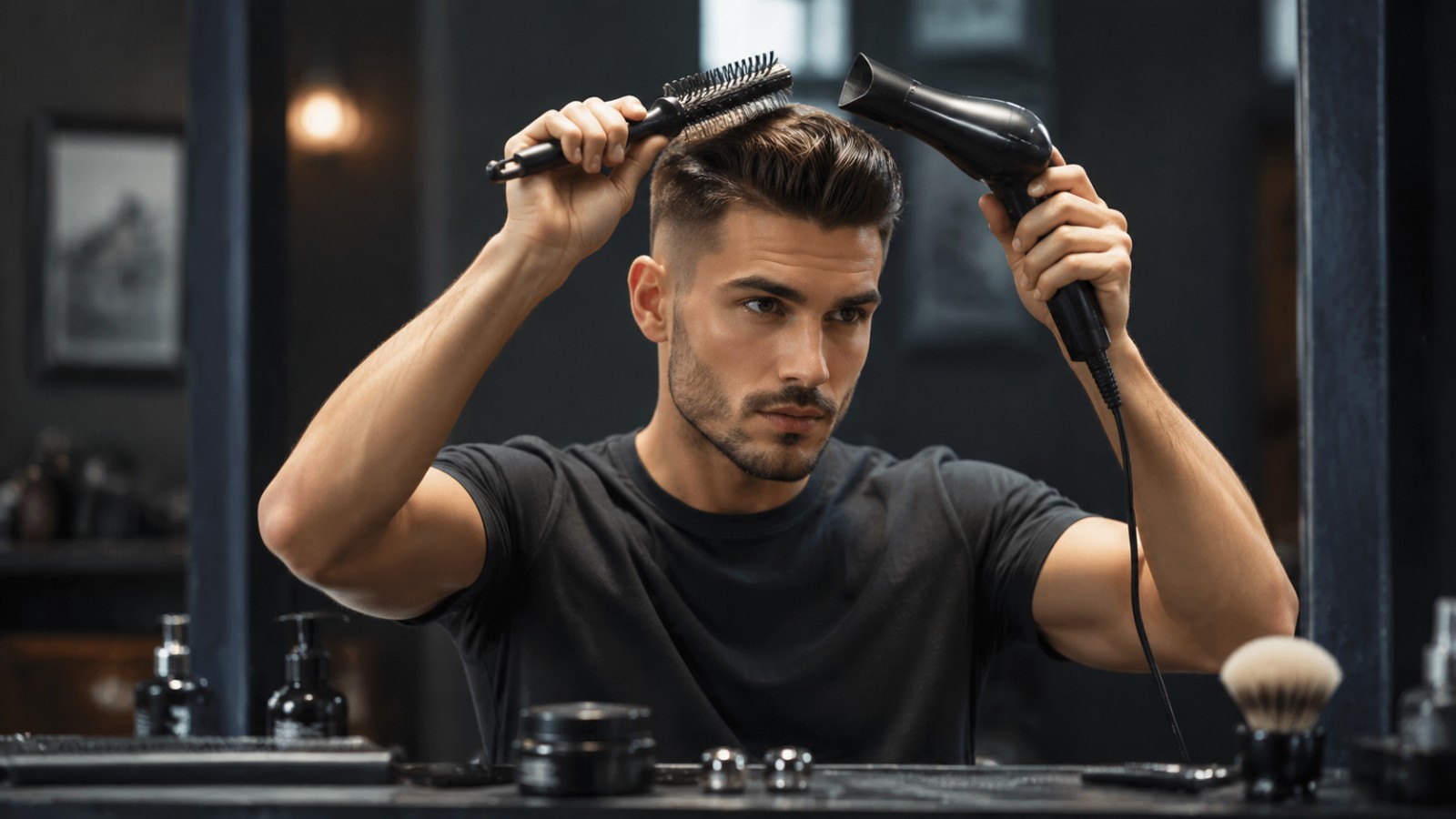 Master the Blow Dryer: The Flawless Men's Slick Back Guide