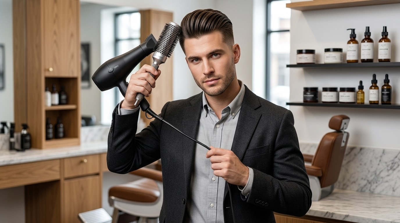Master the Blow Dryer: The Flawless Men's Slick Back Guide